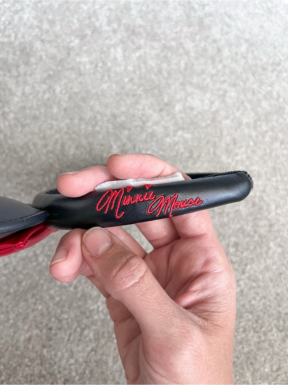 Classic Autograph | Minnie Mouse Ears | Faux Leather Headband - Picture 3 of 3